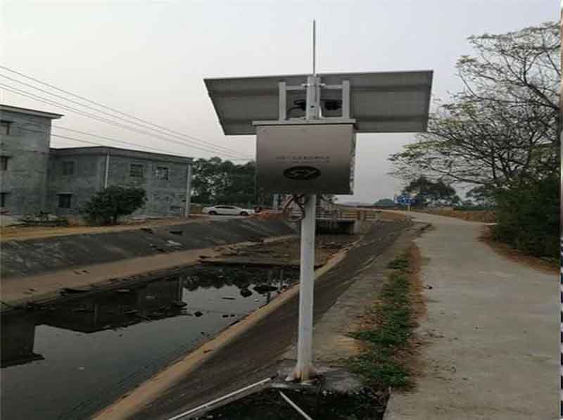 太陽能供電超聲波液位計測河道水位